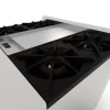 DRAGO CG-41P Estufa con 4 quemadores horno y plancha de 1 pie - Imagen 5