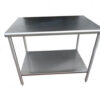 AINOX Mesa de Trabajo tipo isla con piso
